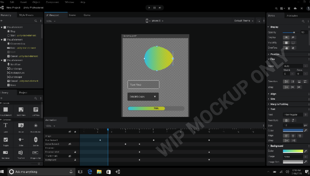 New Unity UI system UIElements