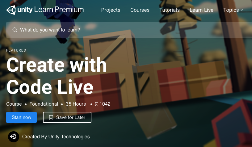 Unity learn premium